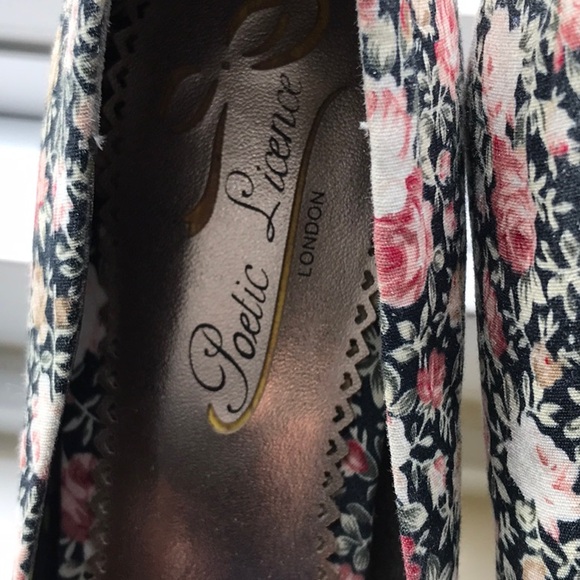 Poetic License Floral Wedges - Picture 3 of 6